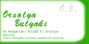 orsolya bulyaki business card